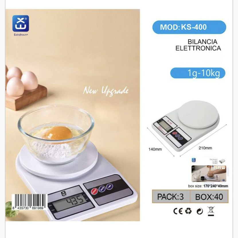 Bilancia ellettronica 1G-10KG A BATTERIA
