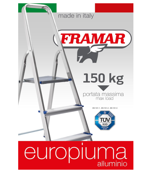 FRAMAR Scala Piuma 3/4/5/6/7 Gradini in Alluminio - Portata