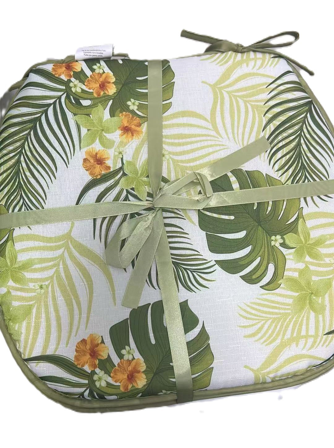 Vestito Cuscini Coprisedia 4 Pezzi 38x38 cm in Poliestere con Lacci per Sedia da Cucina e Sala da Pranzo Design Decorativo Versatile