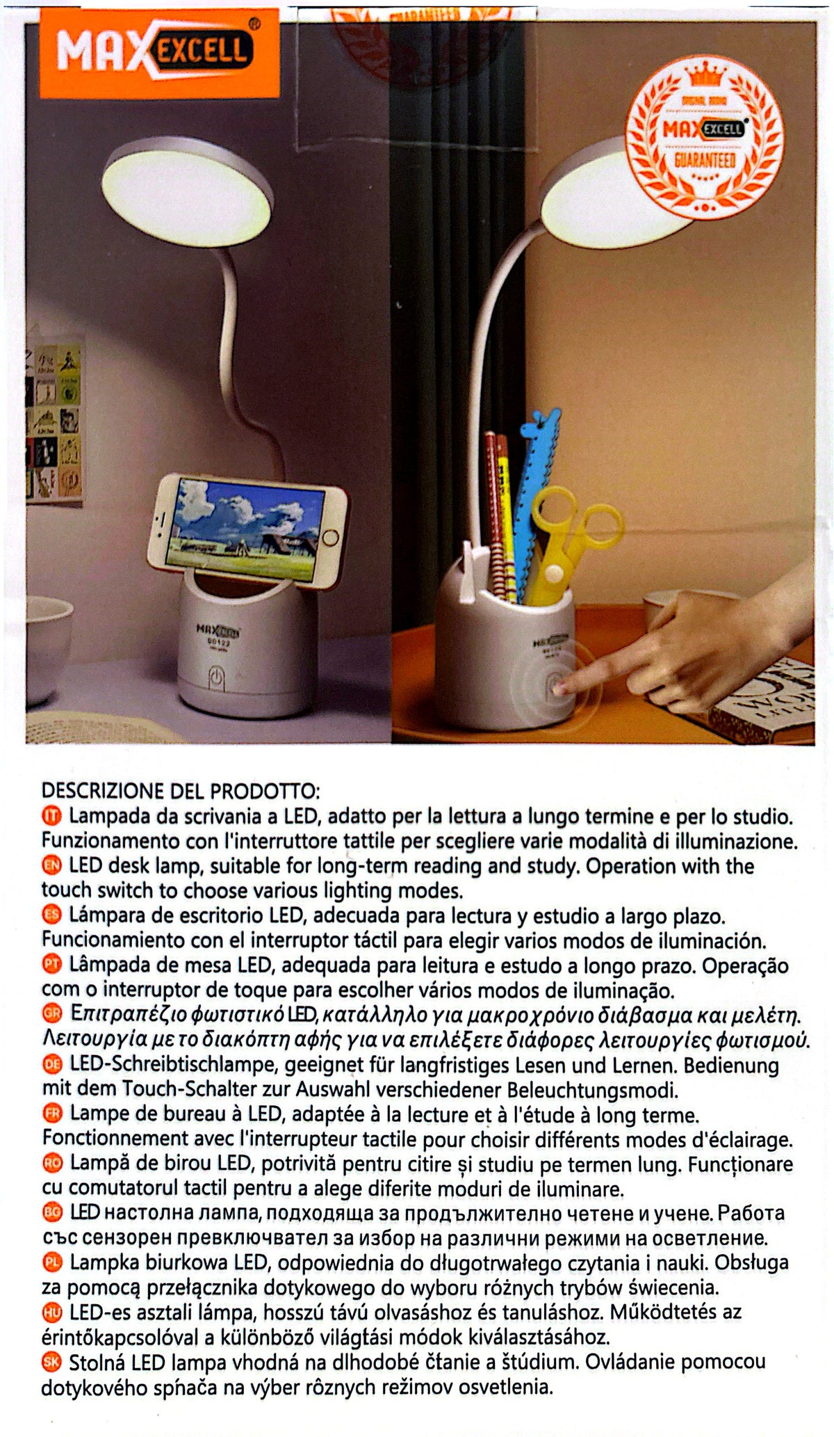 LAMPADA TOUCH SCRIVANIA