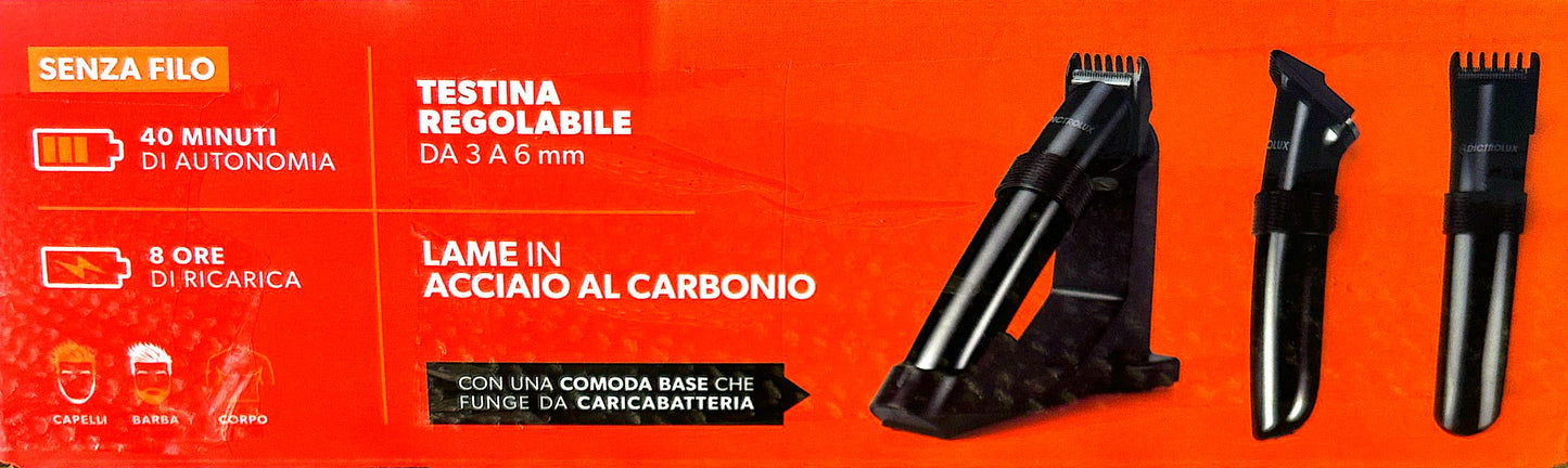 Rasoio elettrico multifunzione ricaricabile 3 Watt solo nero