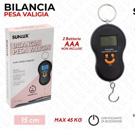 BILANCIA PORTATILE DIGITAL PER VALIGIA MAX 45KG