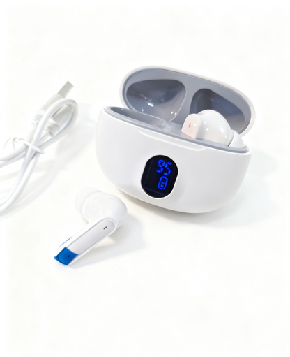 Auricolari Wireless, Cuffie con Cancellazione del Rumore, Dotate di Doppio Microfono per Chiamate Chiare, Tecnologia Wireless   Compatte e Portatili, Perfetti come Regalo