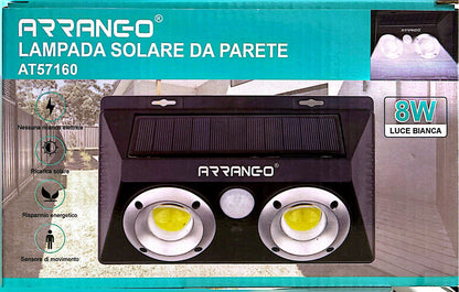 LAMPADA SOLARE DA PARETE  CON SENSORE 10*20CM