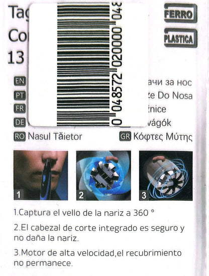 TAGLIAPELI  NASO PROFESSIONALE 13CM