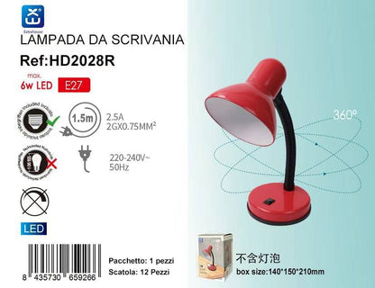 LAMPADA DA TAVOLO E27 MAX 6W