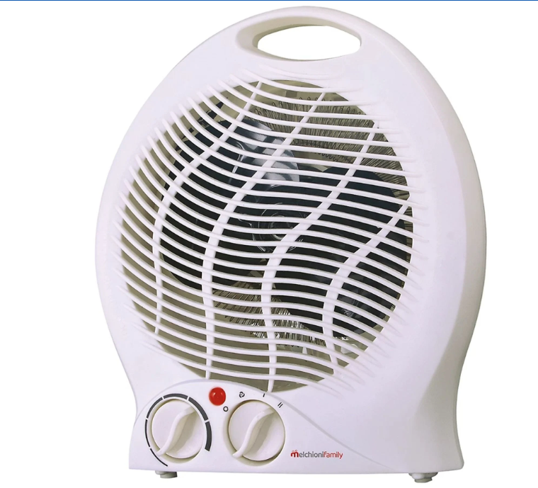 Termoventilatore fisso 2000W, 2 velocità, bianco