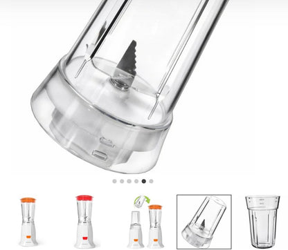 Frullatore Elettrico 2in1 con tritatutto 200 Watt
