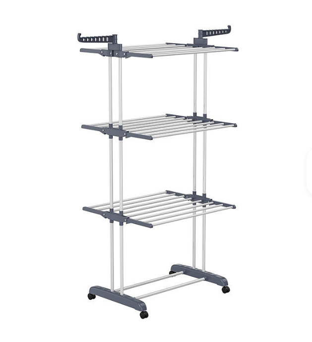 Stendibiancheria Perricarichi Pesanti in Acciaio  con Ruote 160x50x77
