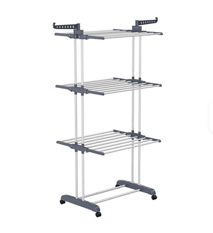 Stendibiancheria Perricarichi Pesanti in Acciaio  con Ruote 160x50x77