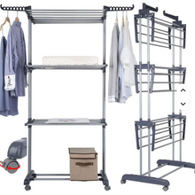 Stendibiancheria Perricarichi Pesanti in Acciaio  con Ruote 160x50x77