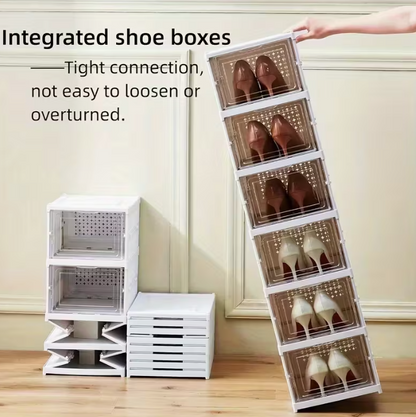 SCARPIERA SALVA SPAZIO 6 PIANI TRASPARENTE PIEGHEVOLE