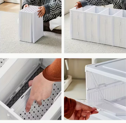 SCARPIERA SALVA SPAZIO 6 PIANI TRASPARENTE PIEGHEVOLE