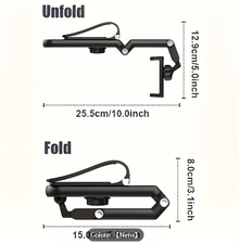 Supporto universale per telefono da auto girevole a 1080°, realizzato in resistente materiale ABS, regolabile per l'uso in camera da letto, cucina e veicolo