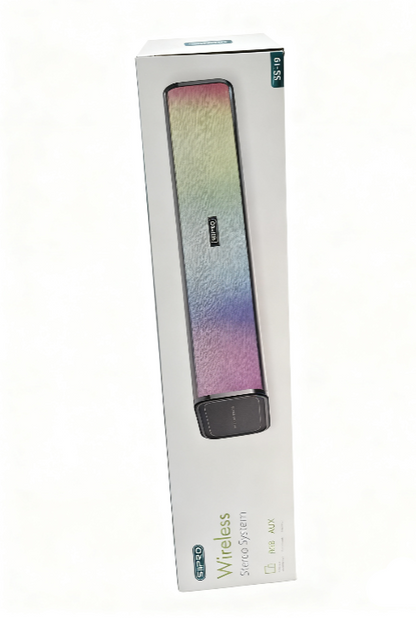 Altoparlante portatile wireless USB-RGB con subwoofer integrato e USB, compatibile con sistema audio per pz/desktop, altoparlanti wireless a suono stereo adatti per ufficio domestico, gaming, smartphone, tablet, TV, amplificatore da tavolo