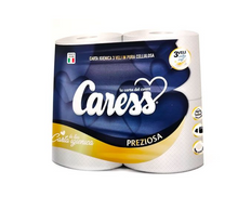 40 ROLLS TOILET PAPER 3-PLY CARESS PREZIOSA+FREE 1PC NAPKIN CARESS FAMILY PACK