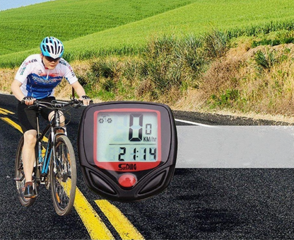 Bike Computer with 9 Functions, Cyclometer with Speed and Distance Measurement, Speedometer for Amateurs and Professionals, Intuitive Display with Simple Operation, Easy Tool-Free Installation, ODO DST MXS AVS TM Functions