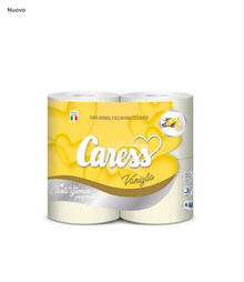 40 ROLLS TOILET PAPER 2-PLY VANILLA SCENTED CARESS +GIFT 1PC NAPKIN CARESS FAMILY PACK