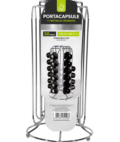 Portacapsule in metallo 30 posti