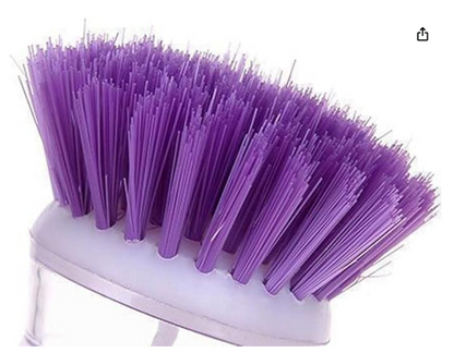 2 in 1 Dishwashing Brush, 1 Count Automatic Liquid Addition Soap Dispenser Wash Brush, Kitchen Cleaning Supplies for Pot Dish