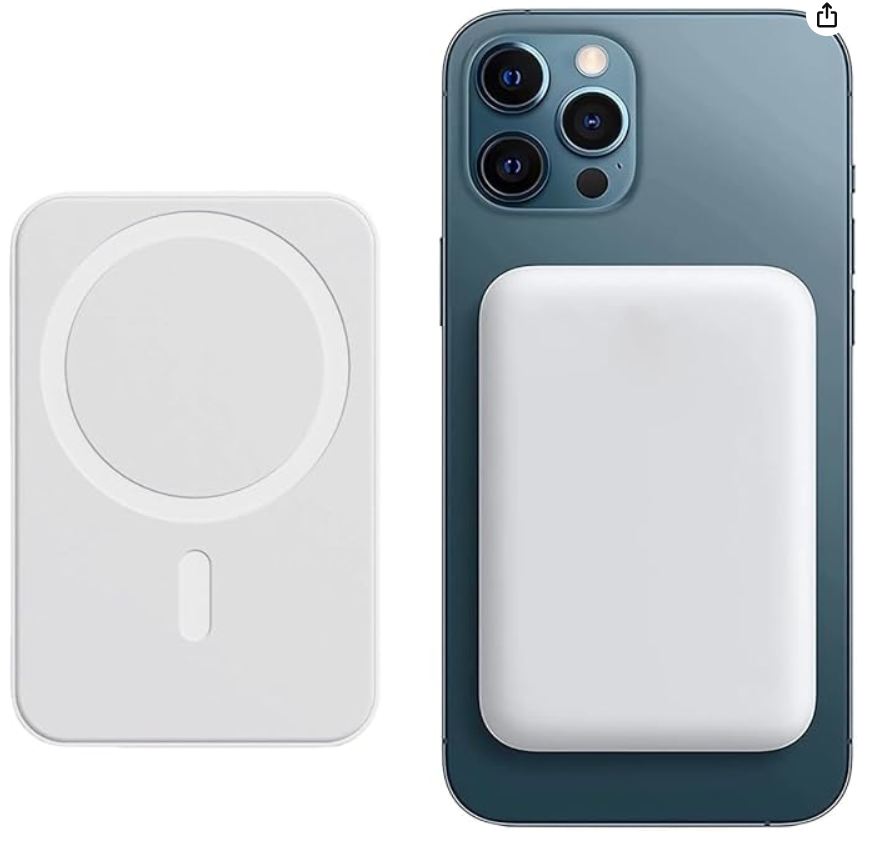 Magnetic Power Bank Lighting 5000mAh Portable Wireless Fast Charger PD 20W with USB-C Cable, Wireless Power Bank, Universal