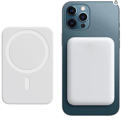 Magnetic Power Bank Lighting 5000mAh Portable Wireless Fast Charger PD 20W with USB-C Cable, Wireless Power Bank, Universal