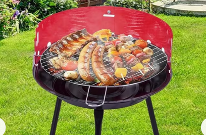 Casa & Garden Round Barbecue: Easy to Assemble Perfect for Your Favorite Meat 36 cm x 47.5 cm