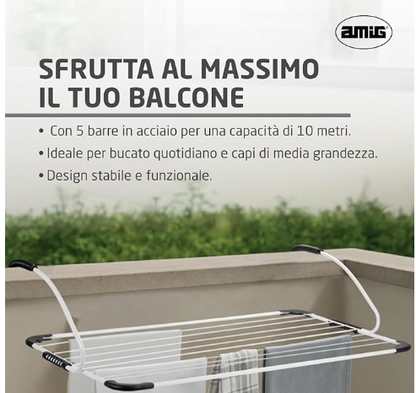 STENDINO DA BALCONE ELSA MT10 CM105X55X30