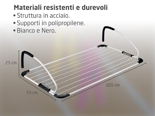 STENDINO DA BALCONE ELSA MT10 CM105X55X30