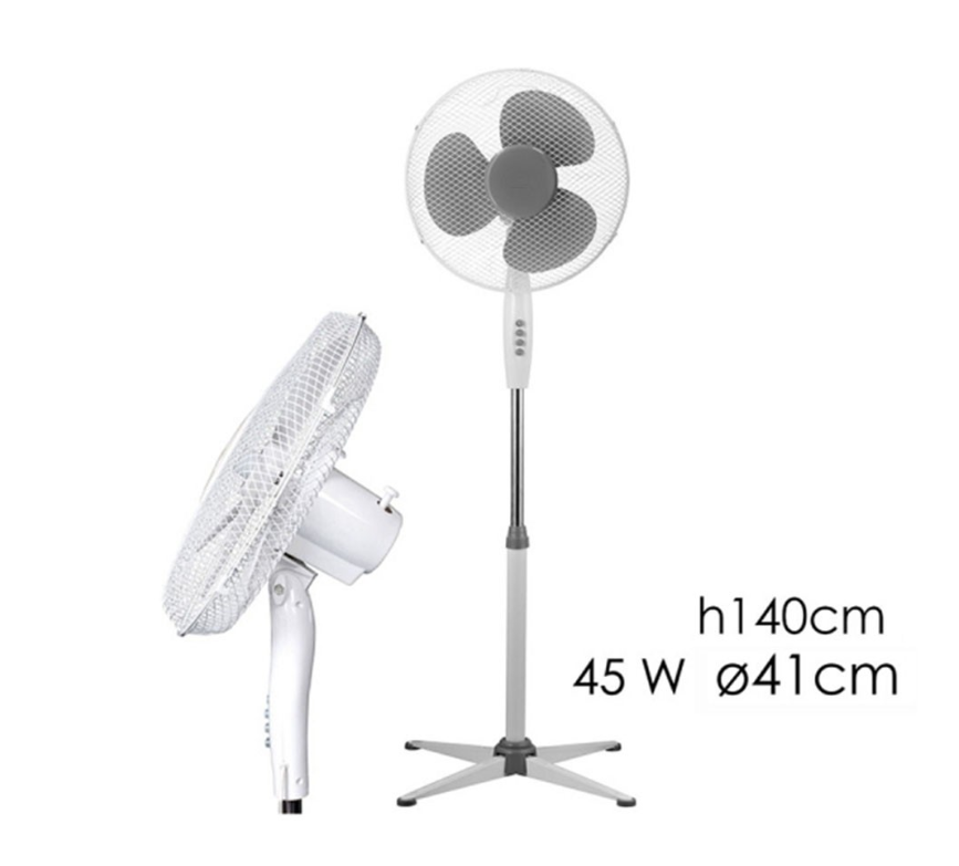 Ventilatore Plus Con Asta Inclusa 140 cm 45 W Alta Qualità per Uso Domestico e Ufficio Ideale per Raffreddamento Efficiente