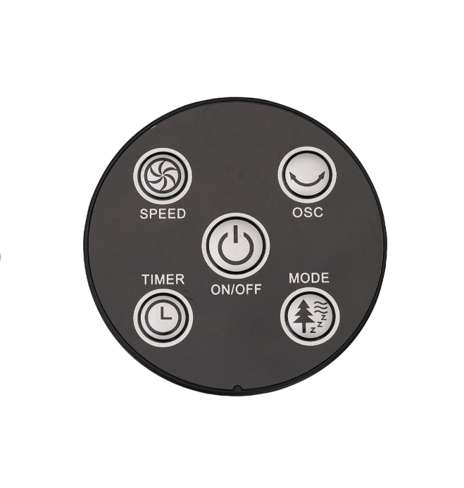 Dictrolux Ventilatore a Colonna H81CM 45W 3 Velocità Ø30x78 cm Comfort e Efficienza nero timer/bianco no timer 45Watt