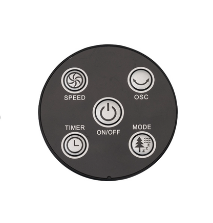 Dictrolux Ventilatore a Colonna H81CM 45W 3 Velocità Ø30x78 cm Comfort e Efficienza nero timer/bianco no timer 45Watt