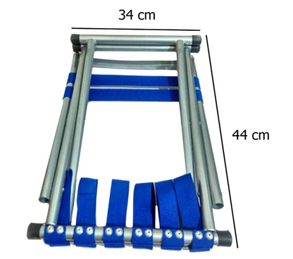 Sedia Portatile Tessuto Pieghevole Ultra Leggero da Pesca Caccia o Camping Blu con Struttura in Metallo e Seduta in Tessuto Blu