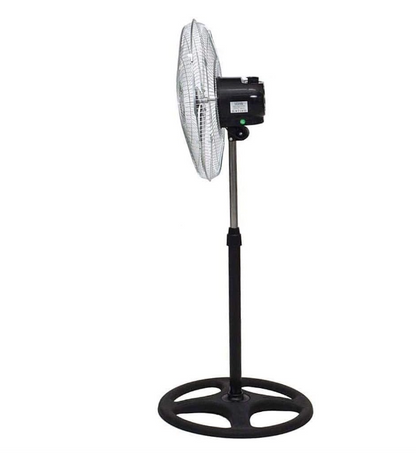 Ventilatore A Piantana Con 5 Pale In Acciaio Regolabile Oscillante 3 Velocità 65w 50*125H cm per Uso Domestico e Ufficio