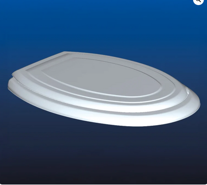 TOILET SEAT TOILET COVER TOILET LID DOMUS 4000 UNIVERSAL TOILET 36.5X46.5X5 CM