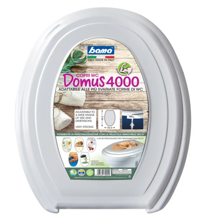 TOILET SEAT TOILET COVER TOILET LID DOMUS 4000 UNIVERSAL TOILET 36.5X46.5X5 CM