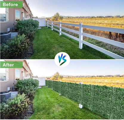Siepe Artificiale per Balconi Siepe Artificiale Ornamentale Faux Ivy Hedge Leaf and Vine Privacy Fence Wall Screen adatto per esterni, interni, giardino, recinzione, cortile e decorazioni 1*5metri
