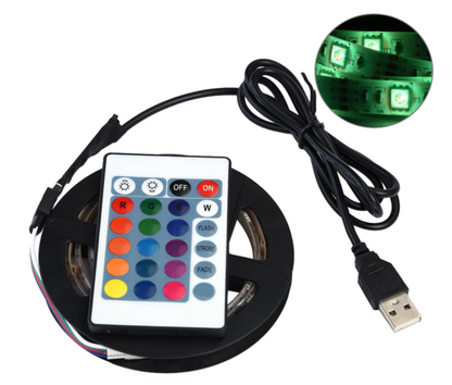 Luce di Striscia di LED Impermeabile all' Acqua  RGB LED Illumina la Banda con a Telecomando per i arrière-Plans di TV Luce 5 V USB Backlight Kit, 3m