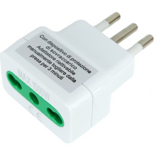 10A Plug Adapter and 10/16A Bivalent Bipass Socket with 1500W Manual Overload Protection