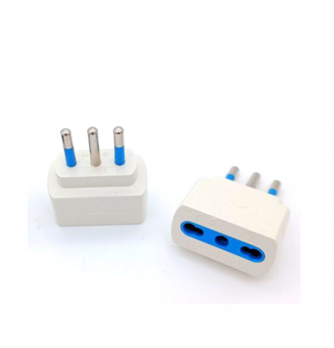 10A Plug Adapter and 10/16A Bivalent Bipass Socket with 1500W Manual Overload Protection