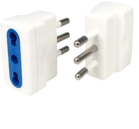 10A Plug Adapter and 10/16A Bivalent Bipass Socket with 1500W Manual Overload Protection