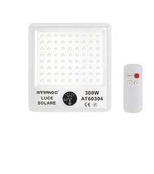 Arranged Luce Solare LED 300W con Pannello Solare Telecomando IP65 AT60304