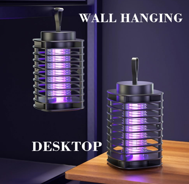 Plan A LED Mosquito Killer Lamp with 25cm USB Power Cord, 1800V  Insect Killer Lamp, Electric Hanging Trap Zapper for Home Restaurant, Hotel, Office Pest Control