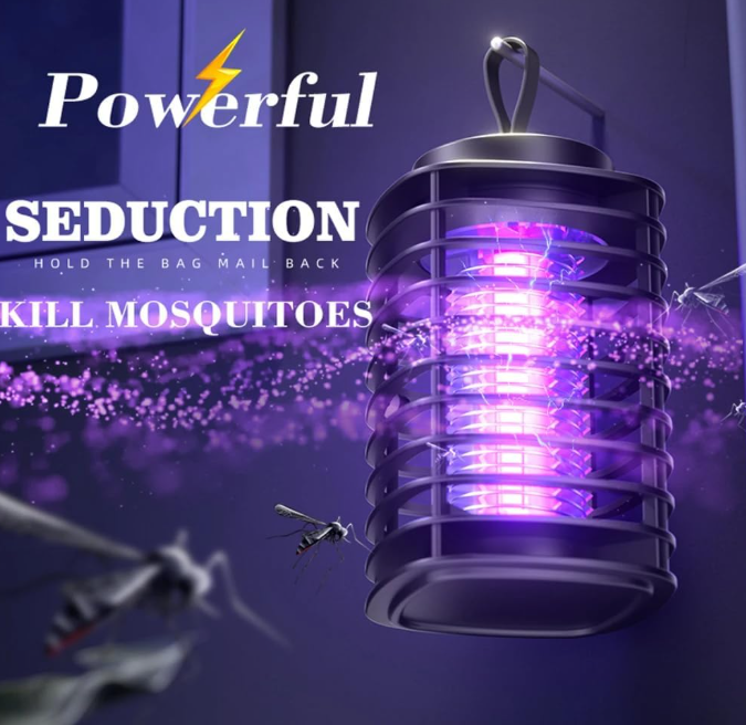 Plan A LED Mosquito Killer Lamp with 25cm USB Power Cord, 1800V  Insect Killer Lamp, Electric Hanging Trap Zapper for Home Restaurant, Hotel, Office Pest Control