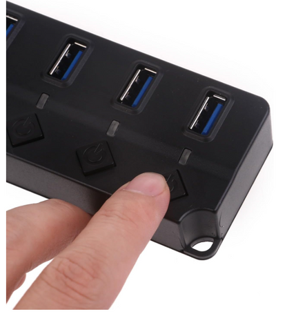 Hub versatile da 1 a 7 porte USB 3.0 - Trasferimento dati - Connessione sicura per computer