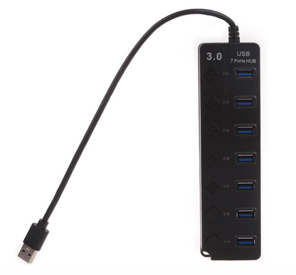 Hub versatile da 1 a 7 porte USB 3.0 - Trasferimento dati - Connessione sicura per computer