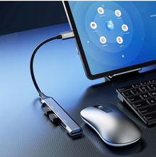 Hub USB C Porta Multiplead Aptatore, Docking Station Tipo Adattatore USB 4 porte, 1 USB 3.0 e 3 USB 2.0 Hub per Macbook Pro/Air PS4 PC Portatile Unità mobili e altro ancora