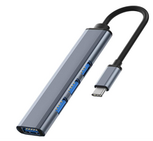 Hub USB C Porta Multiplead Aptatore, Docking Station Tipo Adattatore USB 4 porte, 1 USB 3.0 e 3 USB 2.0 Hub per Macbook Pro/Air PS4 PC Portatile Unità mobili e altro ancora