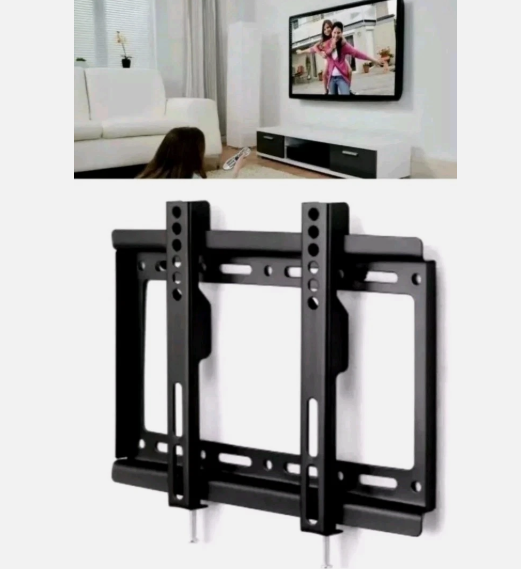 Ultra-slim fixed universal wall mount bracket for 14" - 42" LED TVs, max 30kg