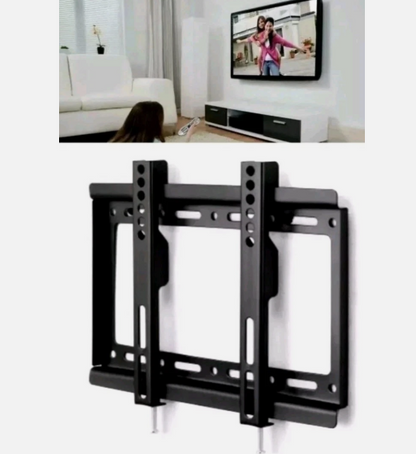 Ultra-slim fixed universal wall mount bracket for 14" - 42" LED TVs, max 30kg